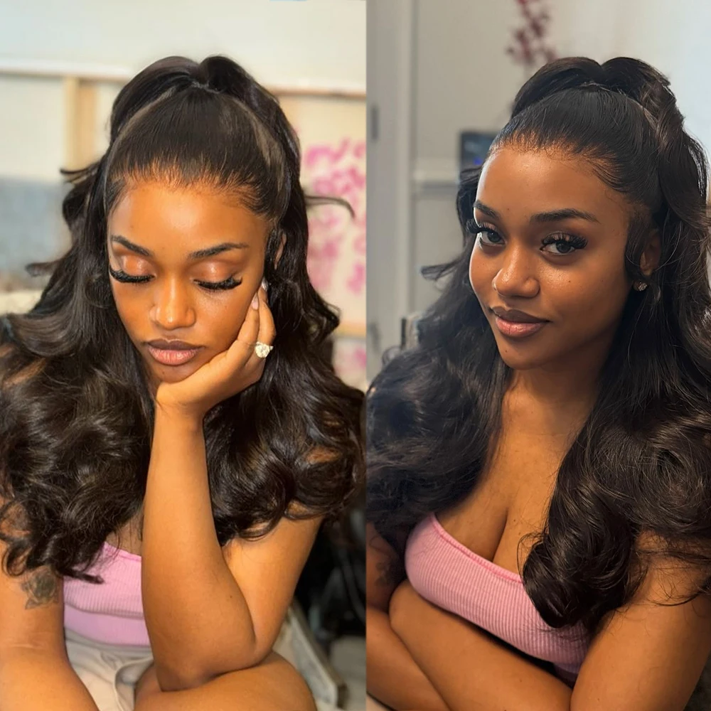

360 Full Lace Body Wave Lace Front Wigs Human Hair Pre Plucked 180% Density 360 Lace Human Hair Wigs Body Wave Lace Frontal Wigs