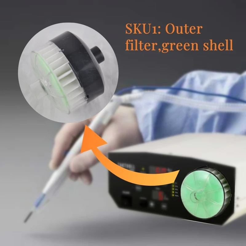 ตัวกรองทดแทน Taktvoll SMOKE-VAC 2000 ระบบอพยพควันสําหรับการอพยพควันในห้องผ่าตัด ESU-516