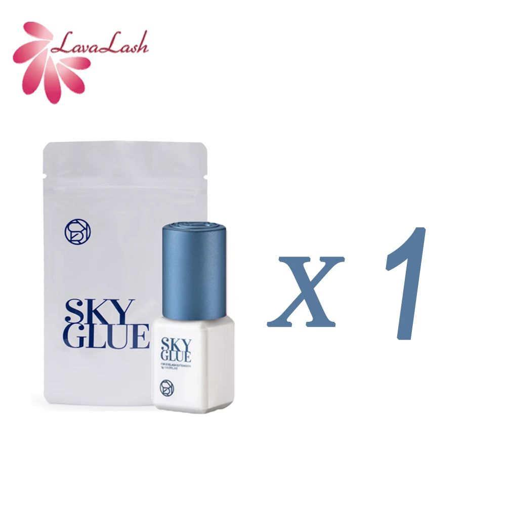 Sky S + colla 1-2S colla per Extension ciglia ad asciugatura rapida forte corea originale 5ml ciglia finte ritenzione della colla 6-7 settimane