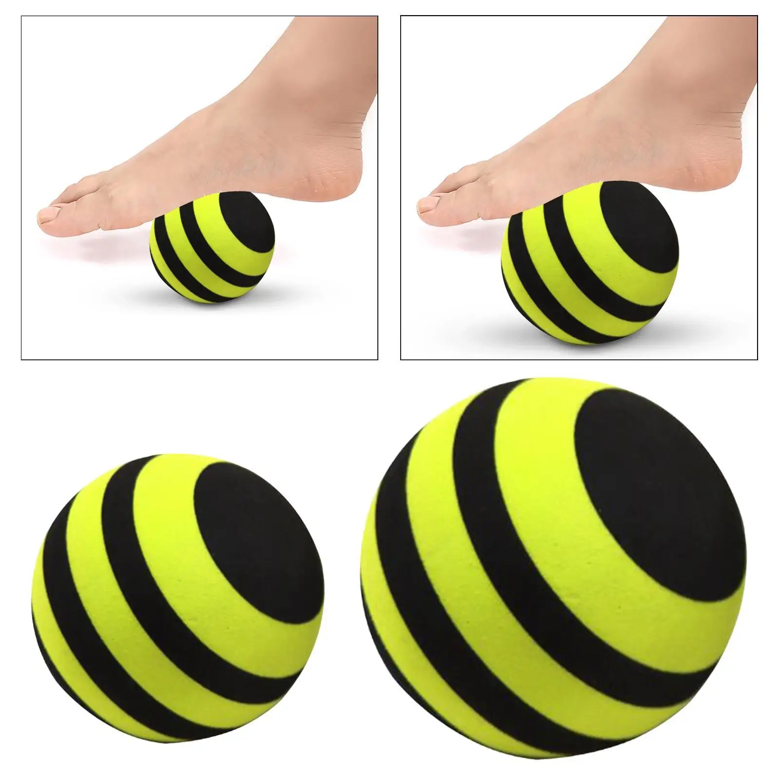 Masaj Topu Hafif Fitness Ekipmanları Kompakt Çok Yönlü EVA Ayak Masajı Omuz Ayak Tam Vücut Alt Sırt Boyun