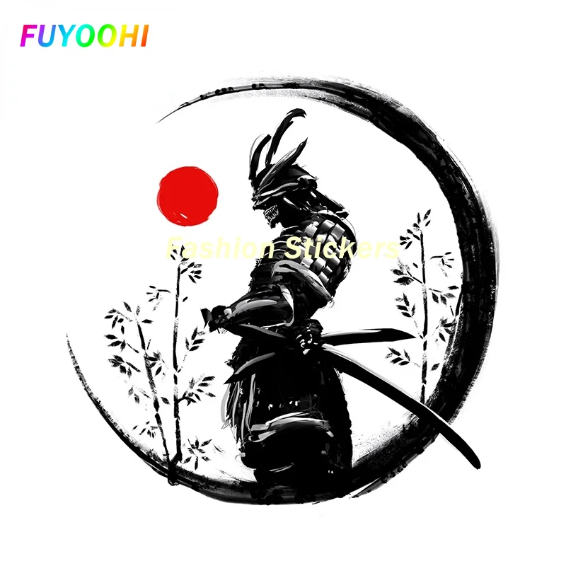 

FUYOOHI Stickers Creative Samurai Warrior Vinyl Car Sticker Scratch-Proof Sunscreen Decor Camper Windows Graffiti Decal