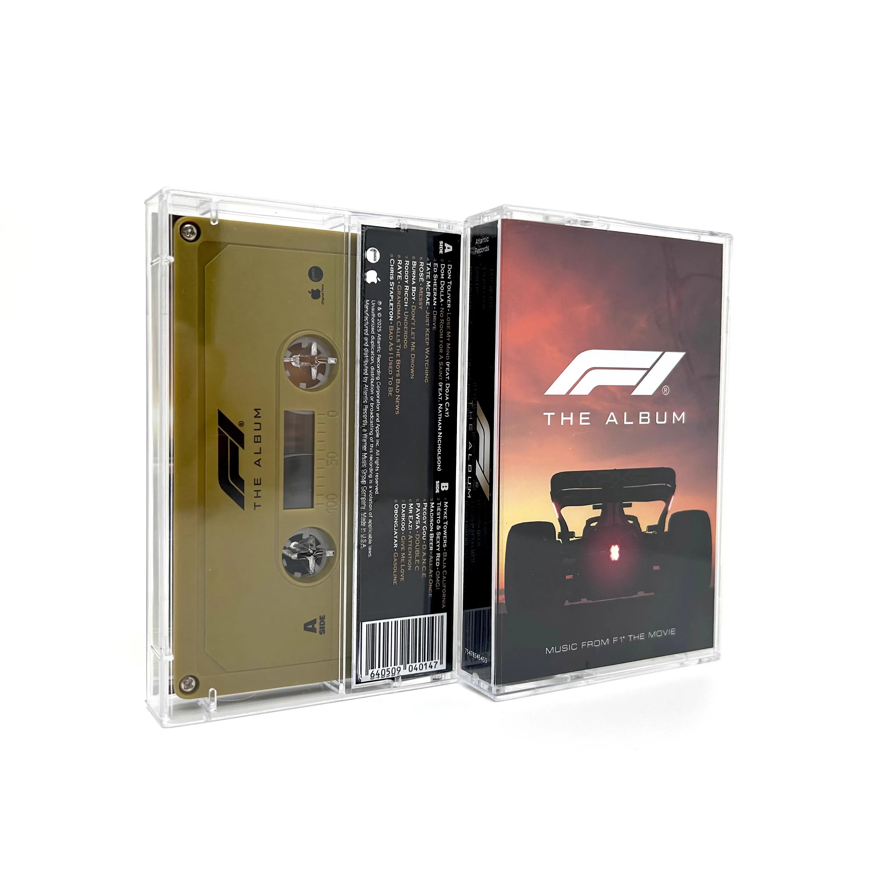 Film Brad Pitt Hans Zimmer Music Tape F1 Apex ‎   OST Album Lose My Mind Kassetten Cosplay Recorder Auto Walkman Soundtracks Box