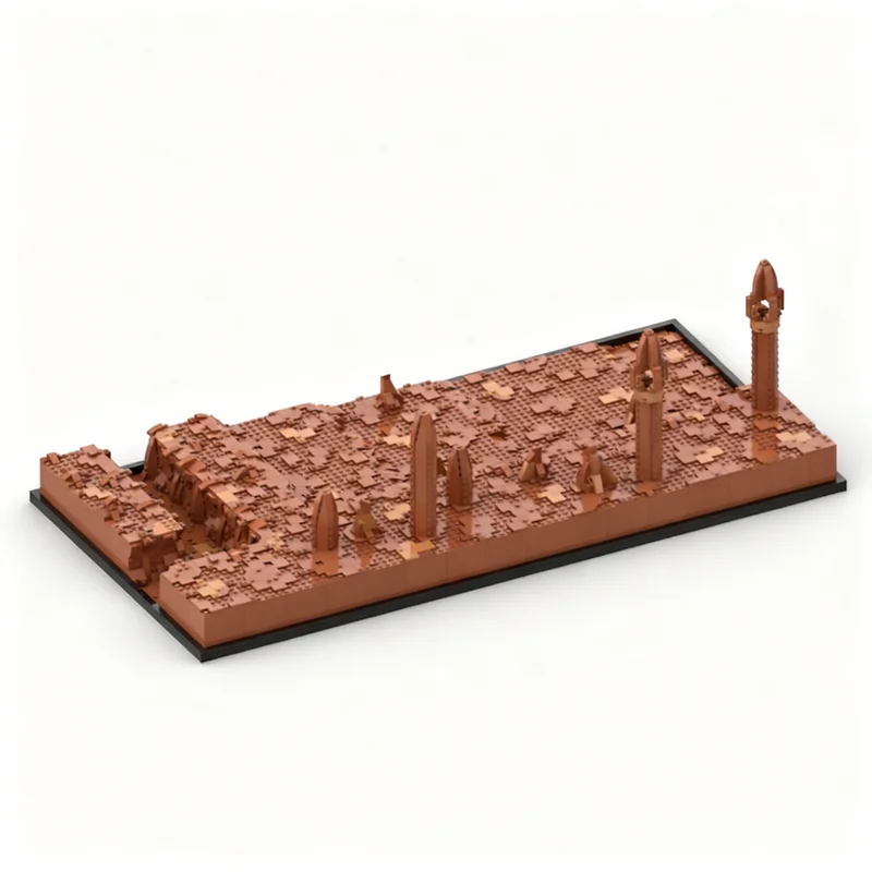 3274pcs MOC Star Battle Geonosis Battlefront II Model Building Blocks Christmas Gift Architecture Toy Art Collection Display view 3