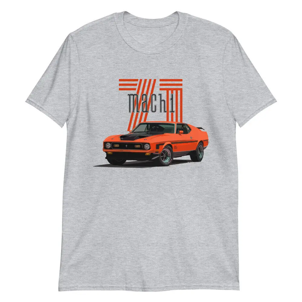 1971 Mach 1 Mustang Orange Muscle Car  T Shirt