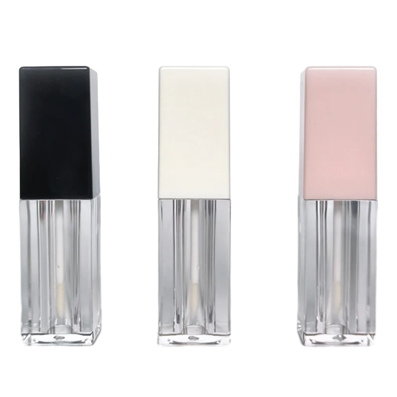 Private Label Empty Lip Gloss Tubes Porable Plastic Lip Glaze Bottle Frosted Transparent Travel Liquid Lipstick Container