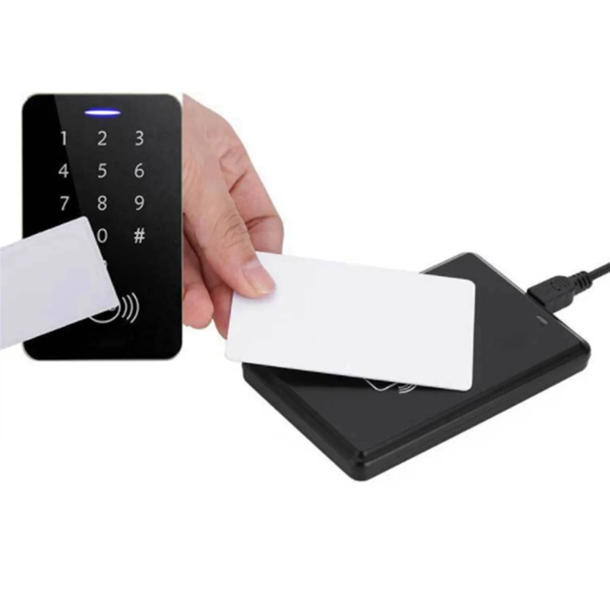 

60PCS RFID Nfcsmart Chip Badge Clone 0 Sector Writable Tag UID Access Control Thin Card 13.56Mhz Rewritable Copy Key-A74Z