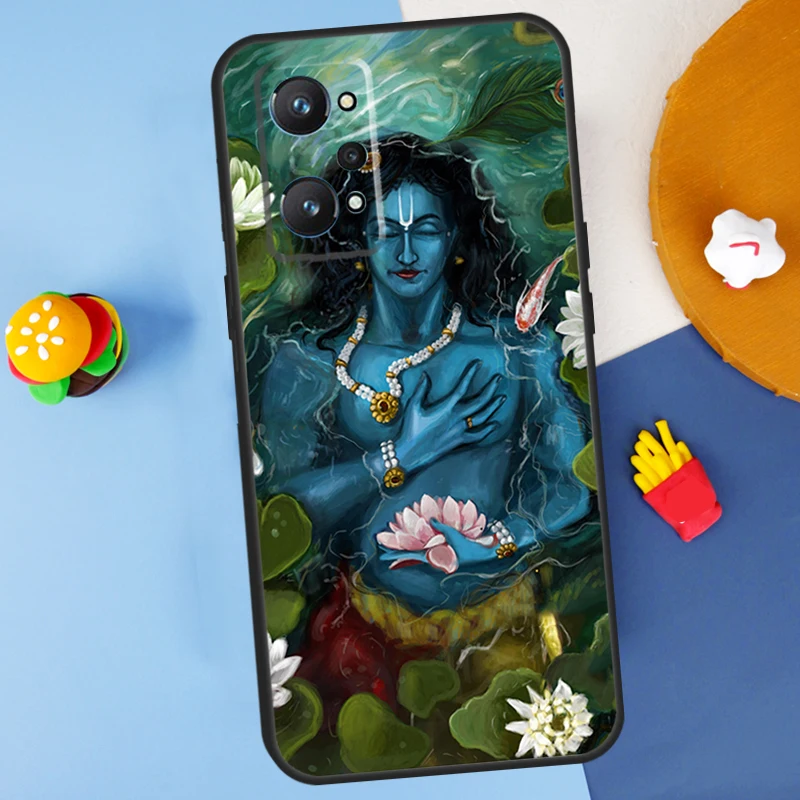 Indian God Lord Krishna For Realme GT Neo 5 3 2 C55 C35 C33 C31 C30 C25 C21Y C15 C11 Realme 8 9 10 11 Pro Plus Case