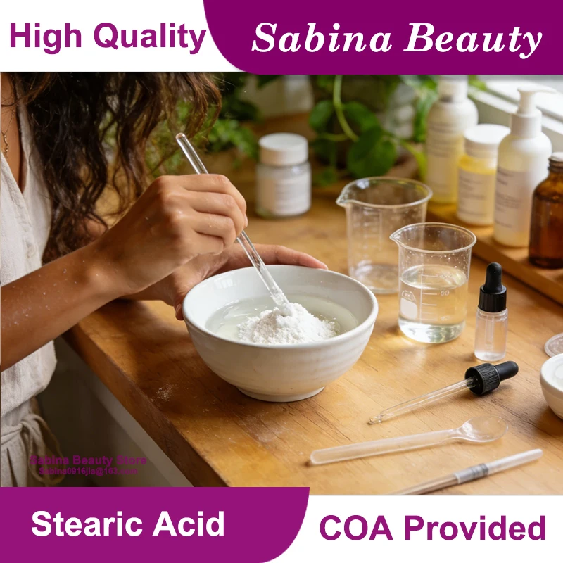 Hot Supply Stearic Acid Cosmetic Ingredient Cosmetics Raw Material Skincare Moisturizing