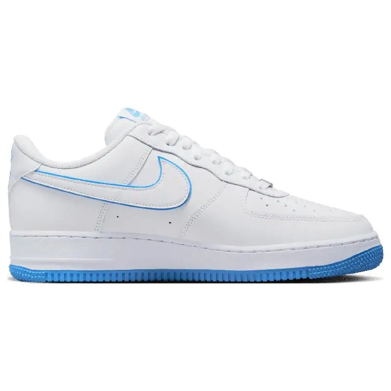 Кроссовки Nike Air Force 1 '07 ', белая Университетская синяя обувь