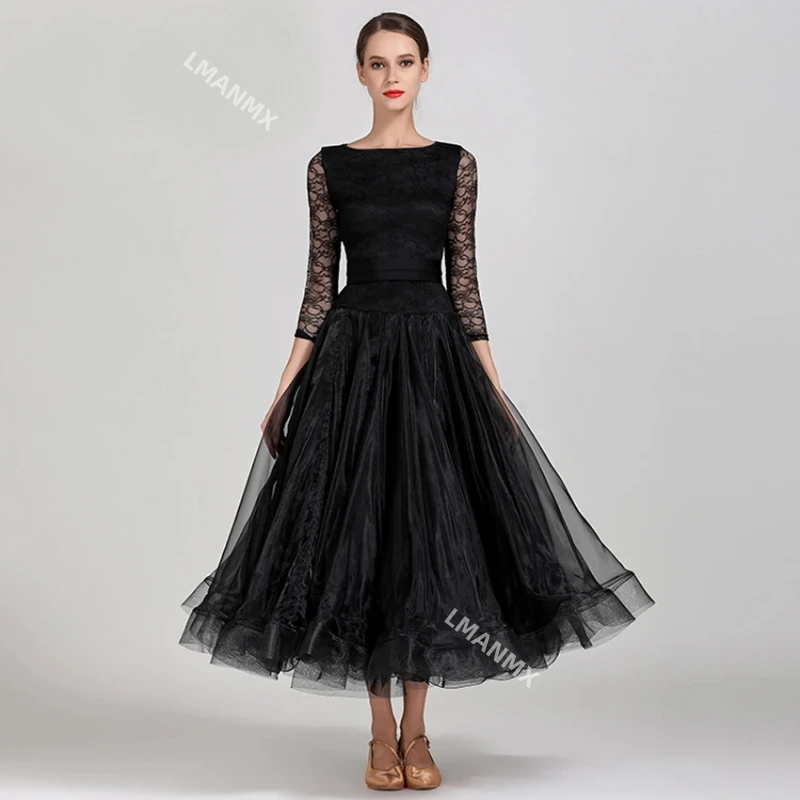 Blue Ballroom Dance Competition Dresses Waltz Dress Standard Performance Costumes Women High Grade Evening Party Outfits