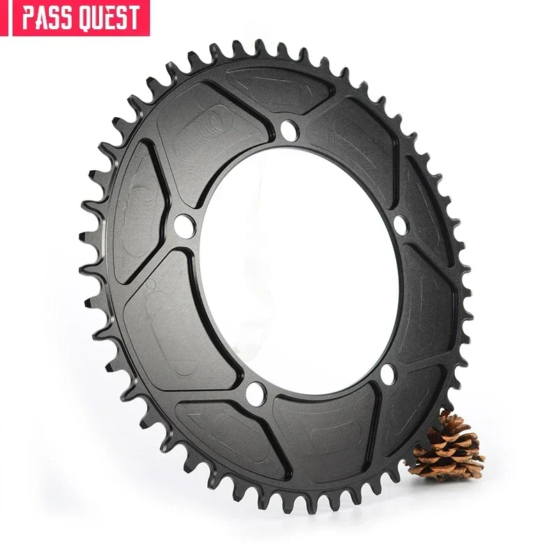PASS QUEST 130BCD chainring 5-Claw Closed Disc Round/Oval 42/44/46/48/50/52/54/56/58/60T For SRAM RED APEX Bicycle Crankset