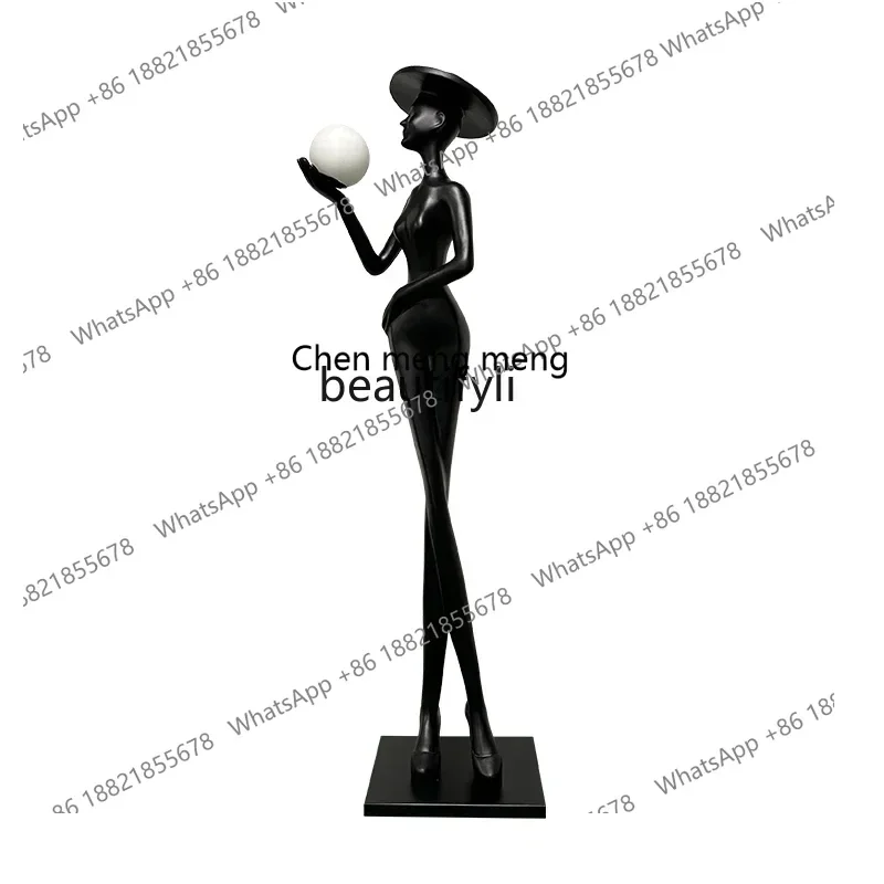 

cc182l большая абстрактная фигура скульптура лобби отеля искусство гуманоид торшер украшение