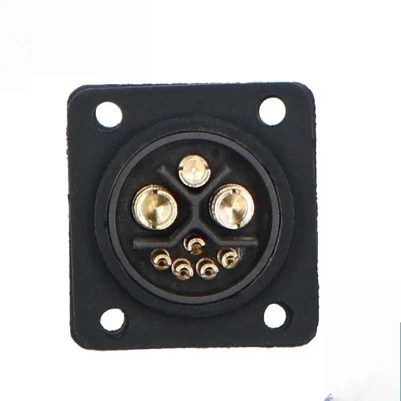 Waterproof M23 50A 2+1+5 Self-locking Aviation Plug M23 IP68 Lithium Battery Charing Plug Socket Energy Storage Power Connector