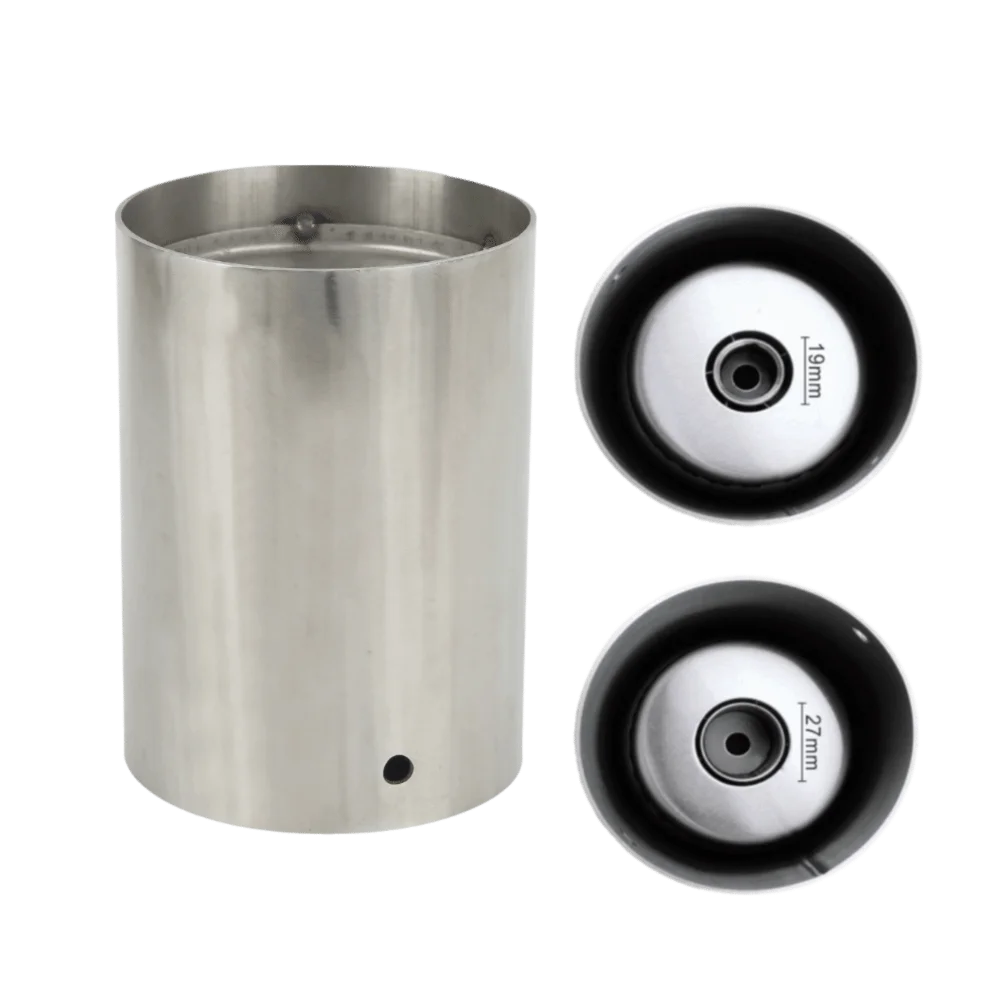 Stainless Steel Golf Hole Cup Metal Construction Bottom Drain Hole Golf Practice Cup 10.8cm Outer Diameter
