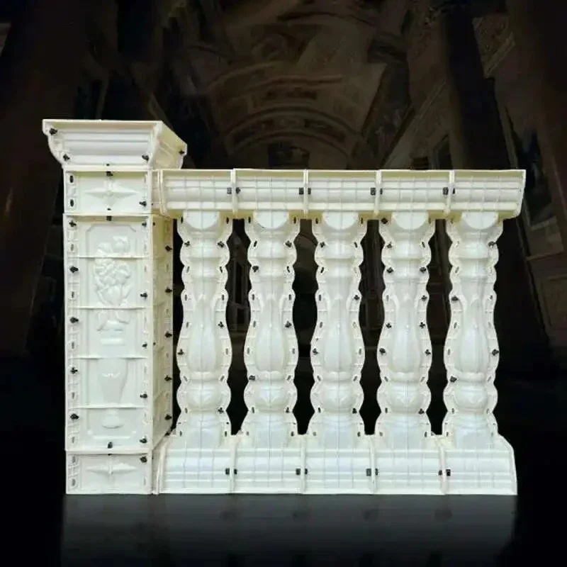 Home Garden Balcony Guardrail Vase Column Roman Column Molds Modern Cement Railing Building Mold European Villa Fence Handrail