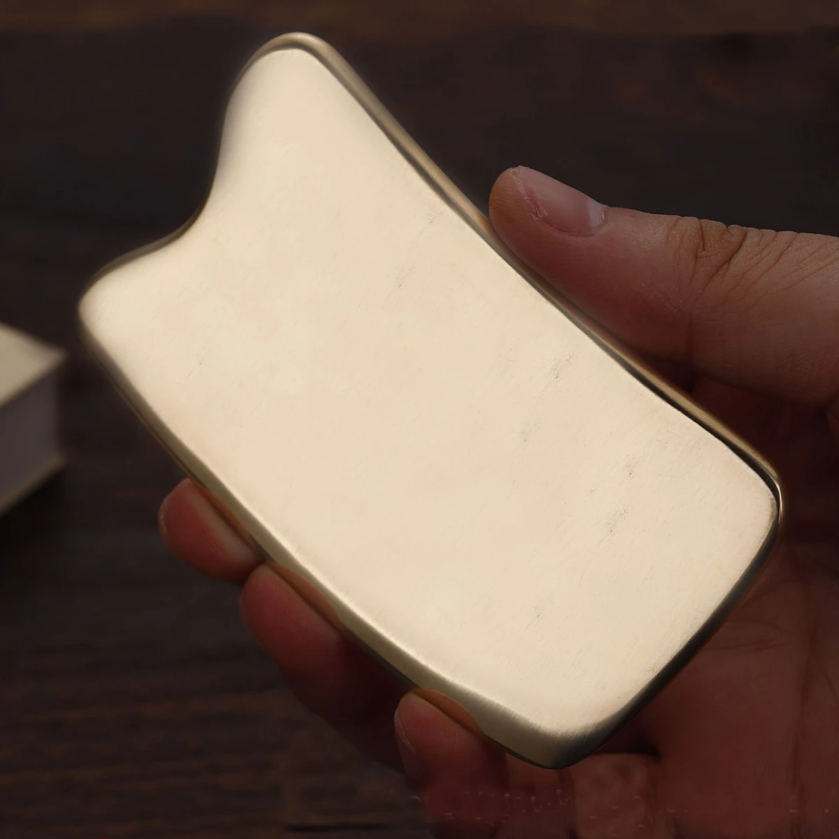 

Квадратный медный массажный инструмент Guasha, скребок для лица и шеи, доска для удаления краски и морщин, массажер для лица