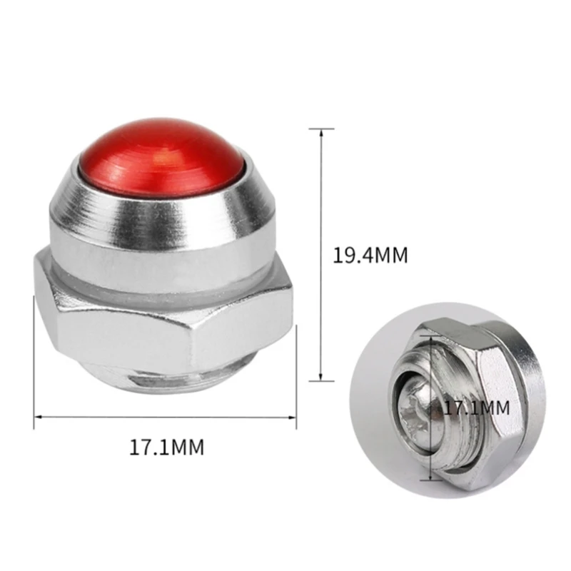 2023 New 2 Pcs Pressure Cooker  Aluminum Little Red Safety  Cap Air Stopper Relief Valves Vent Alarm Kitchen Fitting