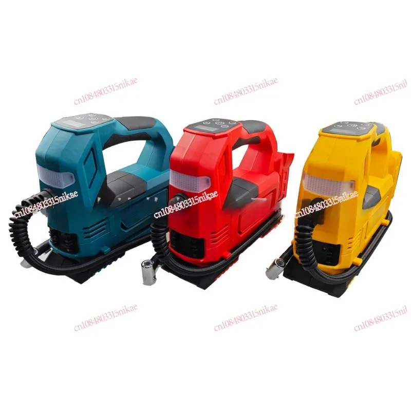 

Воздушный насос 21 В, двойной источник питания, автомобильный воздушный насос 12 В, цифровой дисплей, высокая эффективность, подходит для ножек Dewey Makita Mickey