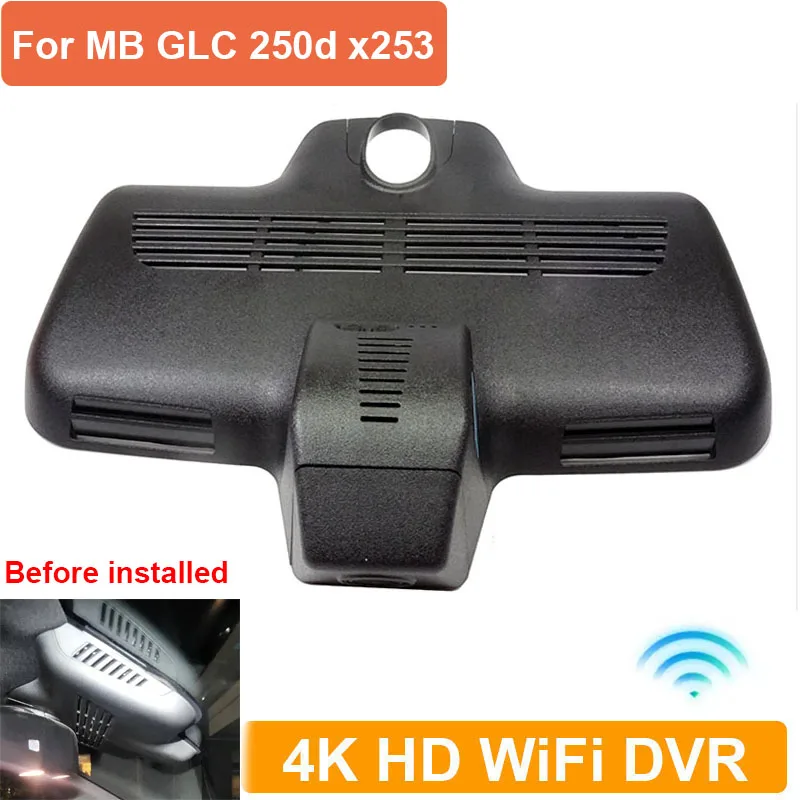 4K Wifi Car DVR For Mercedes Benz GLC glc250d glc350d glc43 glc63 x253 c253 2015-2019 OEM Looks Video Recorder with APP&G-sensor