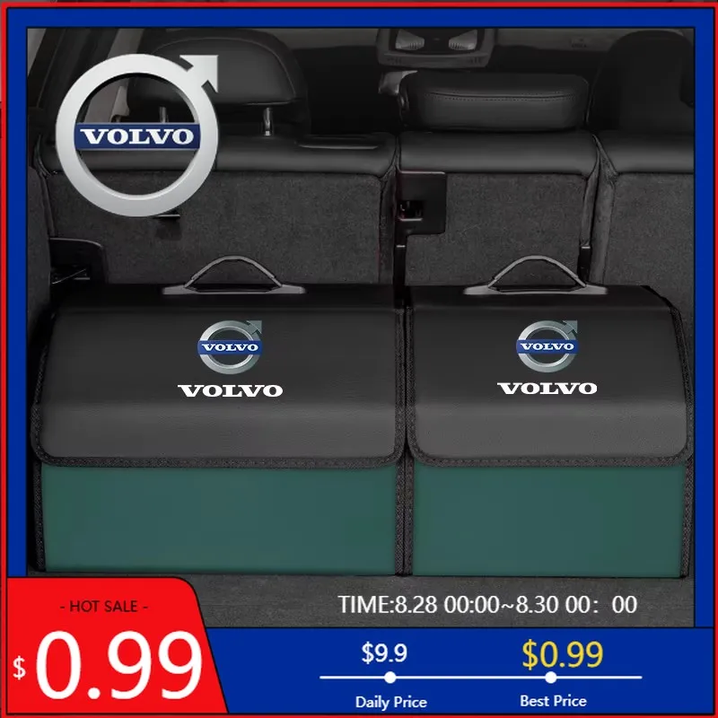 

Колпаки центра колес, большой ящик для хранения багажника автомобиля, 4-цветная сумка-органайзер для Volvo Xc60 Xc90 V40 V60 S60 V50 V90 S80 C40 X