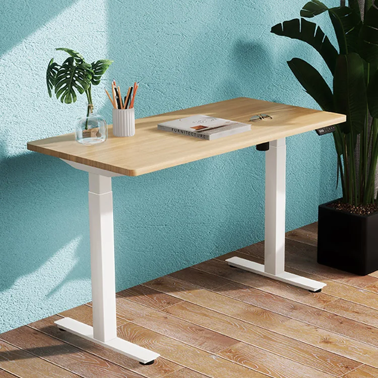 2 Stage Single Motor Electric Height Adjustable Table Stand up Mechanism Ergonomic Desk Frame for Office Standing Desk