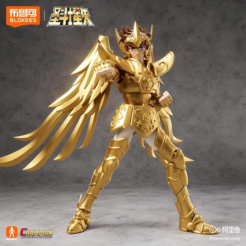 

NEW BLOKEES Saint Seiya TAURUS ALDEBAR Assembly Model Kit Saint Seiya Figure Scorpio Milo Leo Aiolia Aries Mu Action Figure Toy