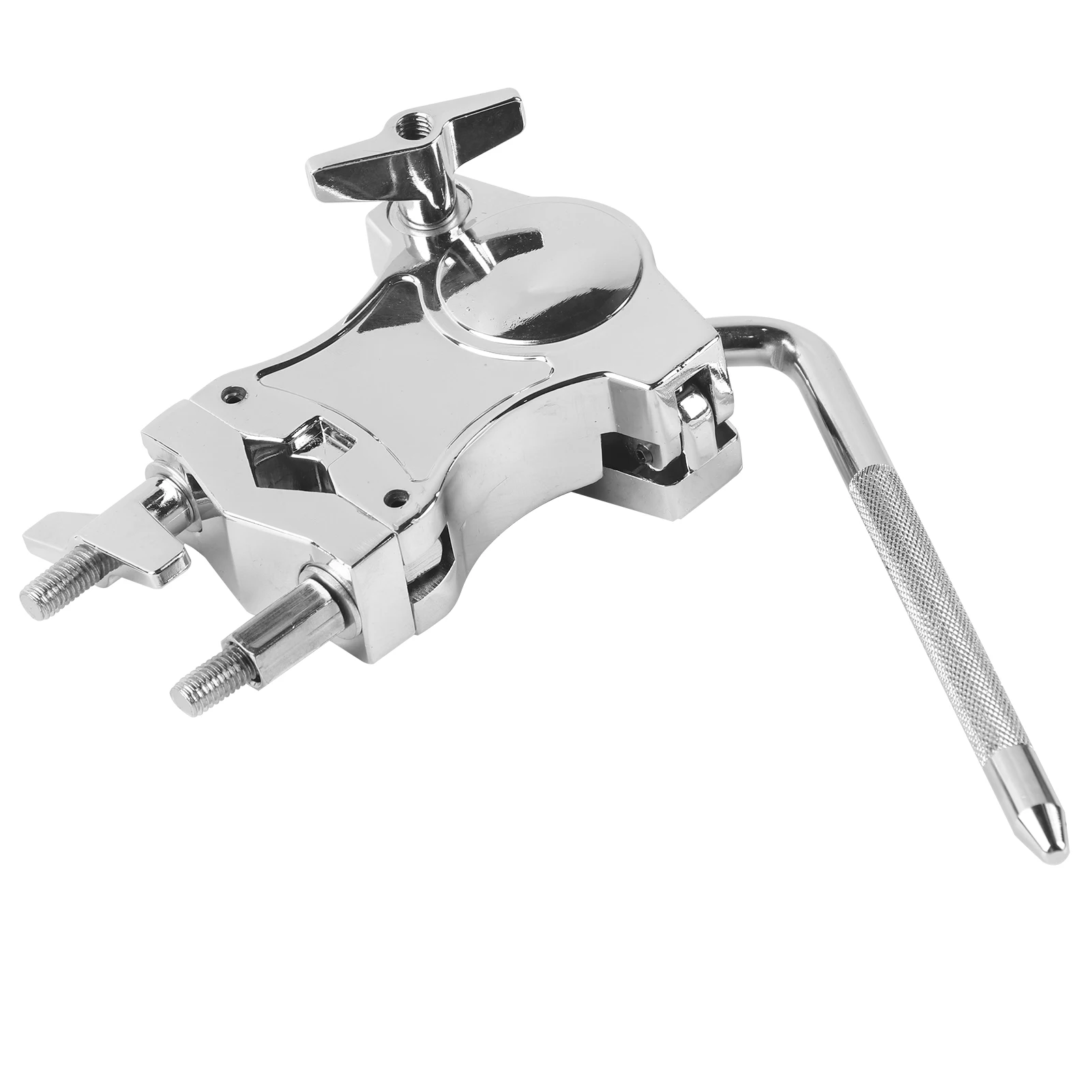 Drum Clamp Zinc Alloy Cowbell Holder Drum Stand Extension Clip Connecting Bracket Clamp Drum Set Extension Clip