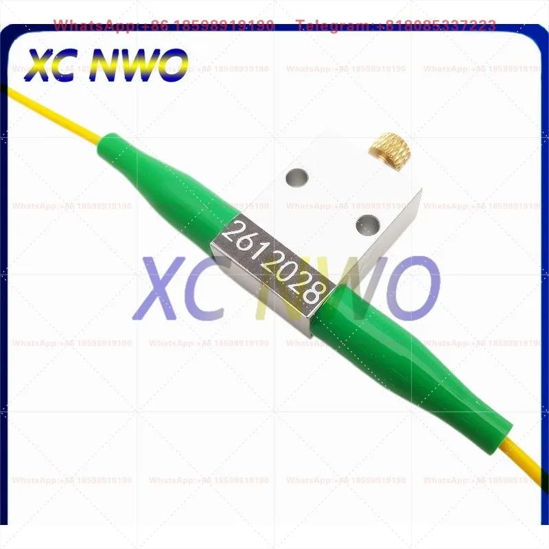 Mechanical Variable Adjustable Optical Singlemode 1260-1650nm FC/APC Fiber Attenuator 0-60dB with 2.0mm 1M White PVC