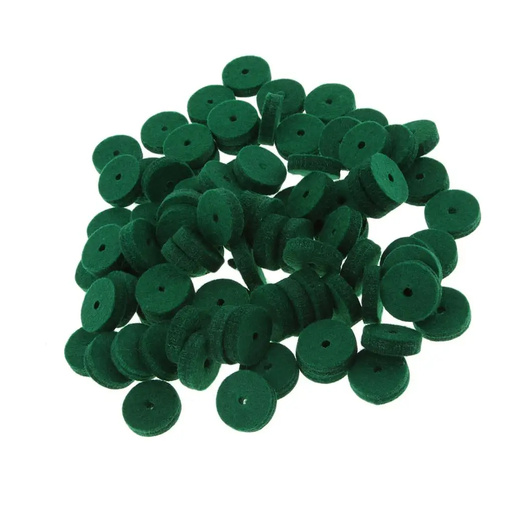 Sealing Gasket Keyboard Washers Grass Green Felt Cloth Instrument Repair Washer Set for Piano Tools Maintenance