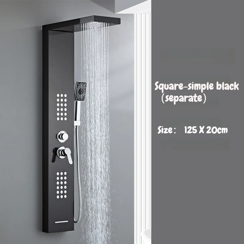 

304 Stainless Steel Shower Trim System Adjustable Multifunctional Shower Systems Durable Bathroom Fixture for Household Using
