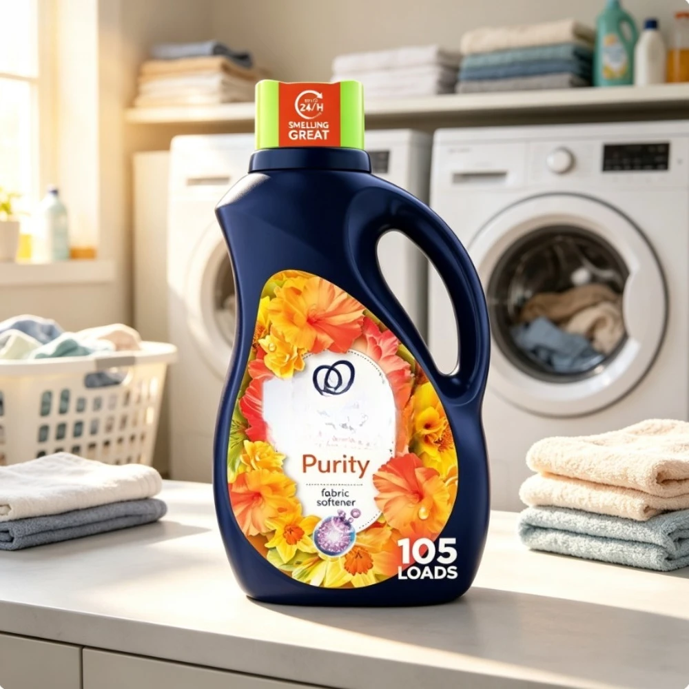 Intense Liquid Fabric Softener and Conditioner, Purity Scent, 77 Fl oz, 105 Loads