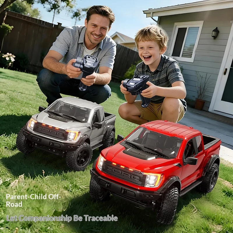 Rc F150 Raptor Pickup Off Road Truck 1 12 Scale 4WD Full Proportional Electric All Terrain Climbing Metal Gear Battery For Adult