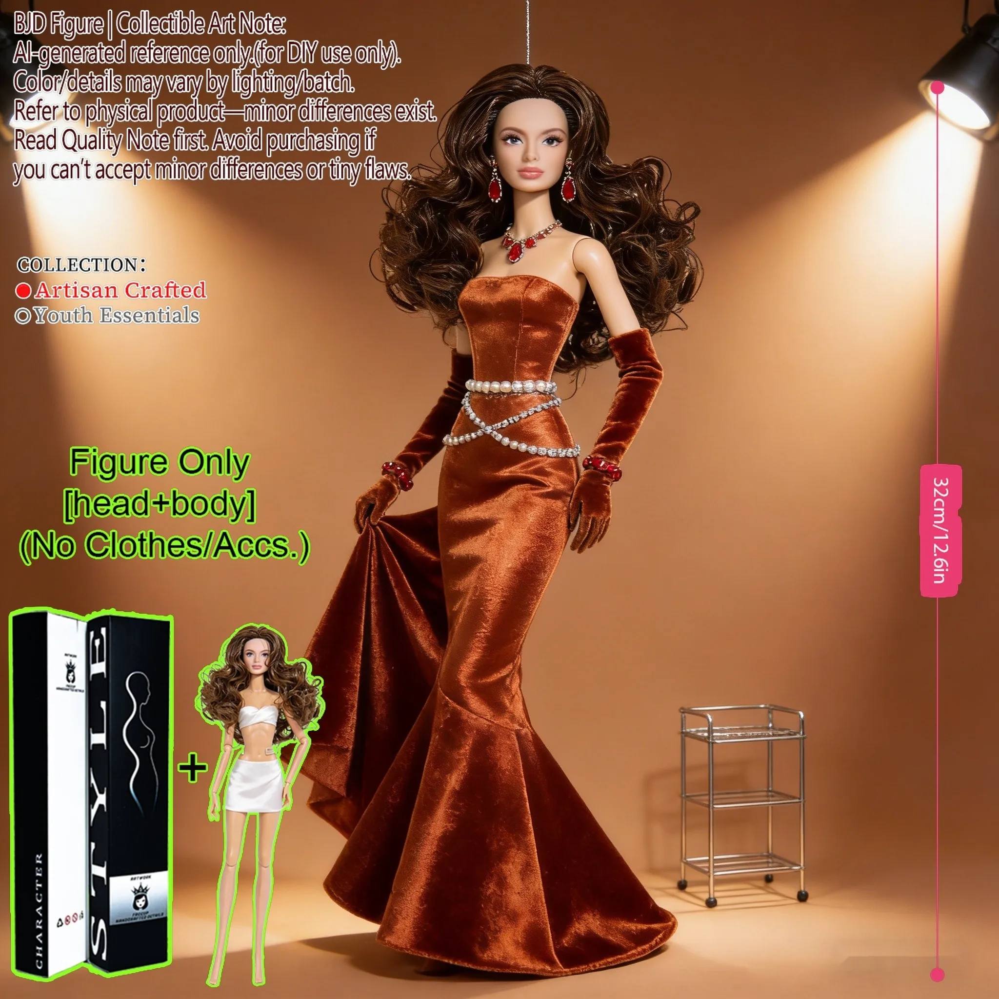 

1/6 Ball Jointed Supermodel Doll Modifiable Makeup Design Desktop Ornament Holiday Gift Nude Doll