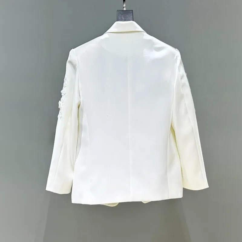 เสื้อเบลเซอร์ผู้ชายสไตล์ลำลอง รุ่นใหม่ ฤดูใบไม้ผลิ/ฤดูใบไม้ร่วง แต่งเลื่อมปักลาย ดีไซน์ทันสมัย พร้อมแผ่นเสริมไหล่ รุ่น Y2K รหัสสินค้า W13567