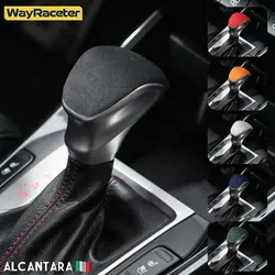 Alcantara Wrap ABS LHD & RHD Car Gear Shift Knob Cover For Kia Forte K3 Ceed Seltos Soul Picanto Sonet Telluride Accessories