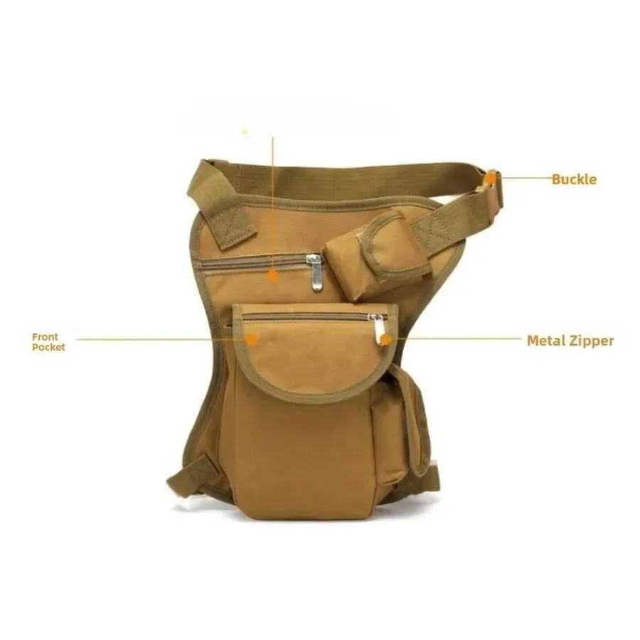 Canvas Hüfttasche Fanny Pack Racing Drop Leg Bag Motorrad graue Tarnung