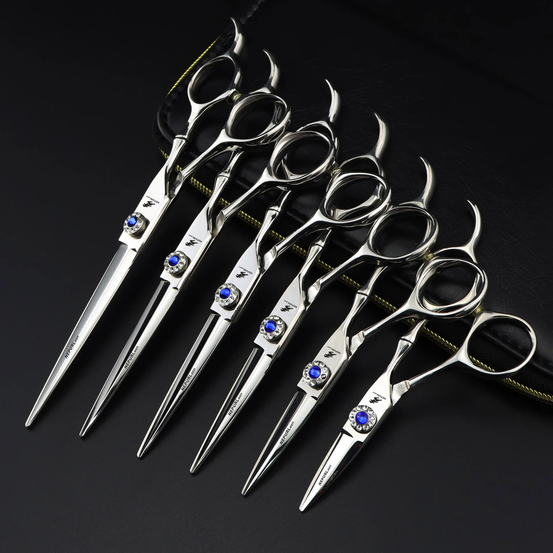 NEPURLSON4.5/5.0/5.5/6.0/6.5/7.0 inch high-grade bamboo-jointed hair scissors, made of high-grade 440c steel, hair styling tools