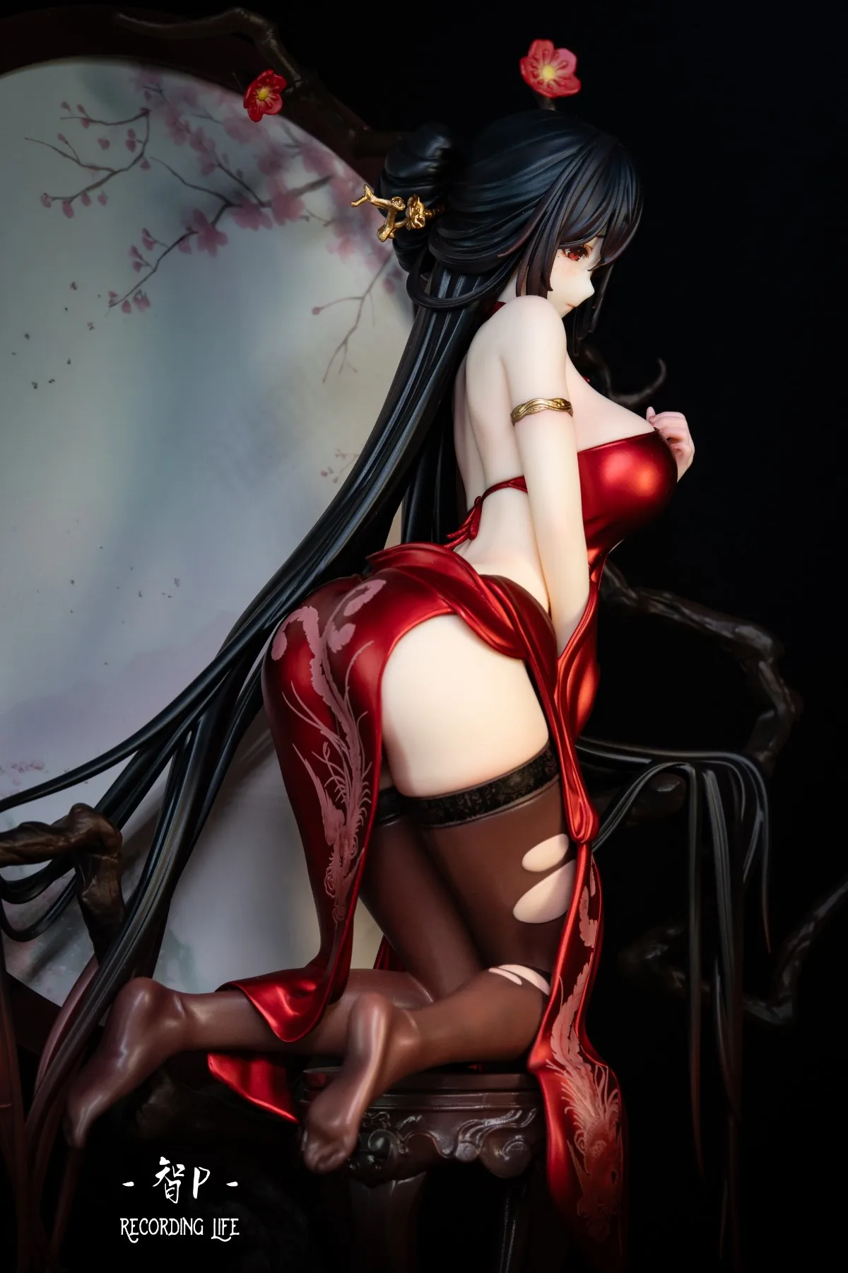 Nowość w magazynie Oryginalna figurka BearPanda 1/6 z serii Chinese Aesthetic, Luo Hong, model anime z PVC, zabawka, ozdoba