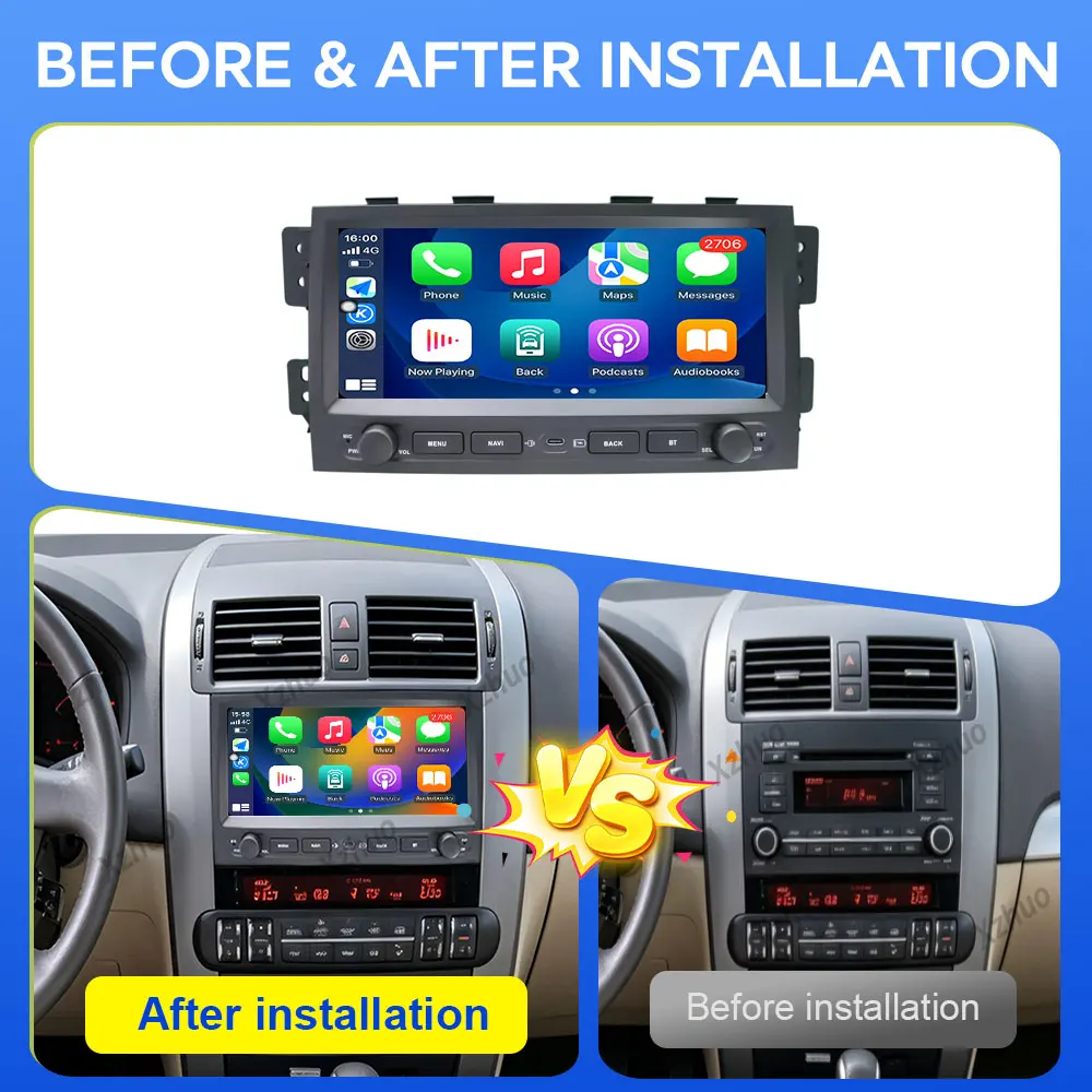 For Kia Optima 3 K5 TF  2010 - 2015 Car Radio DSP Stereo  Intelligent  System  Wireless CarPlay WiFi Touch  Screen  Accessories