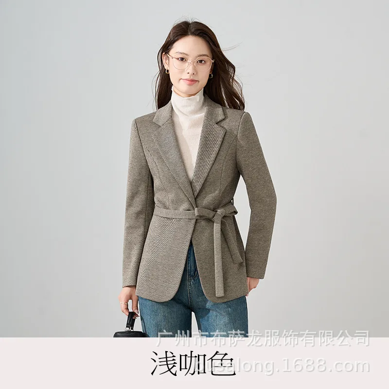 2025New élégant mode costume décontracté femmes haut à manches longues professionnel petit Blazer formel femmes unique veste Workwear25612