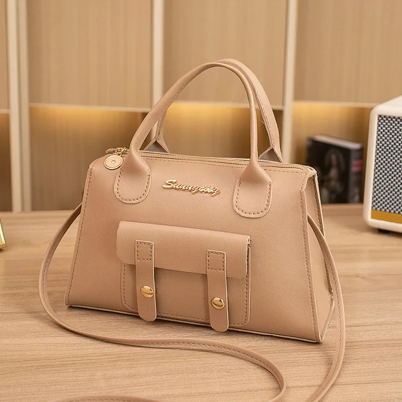 Women\'s Bag New Korean Version Beautiful,Fashionable, Simple, Solid Color Crossbody Small Square Bag, Small Design, Shoulder Bag