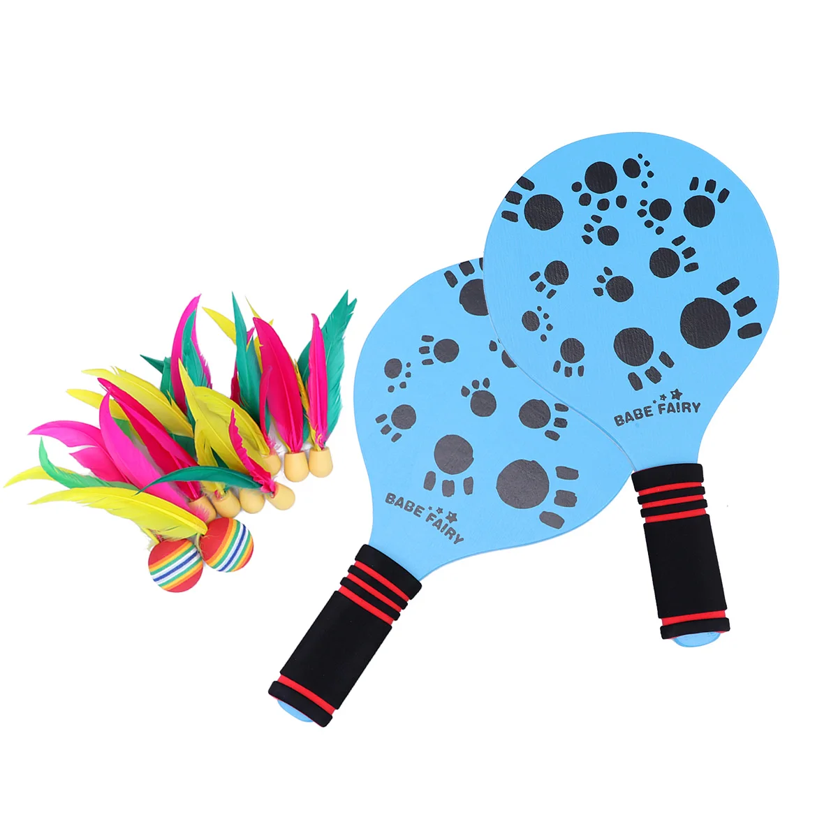 

Wooden Beach Paddle Durable Racket for Table Tennis Badminton Lawn Games Camping Gear Set Adults Outdoor Toys