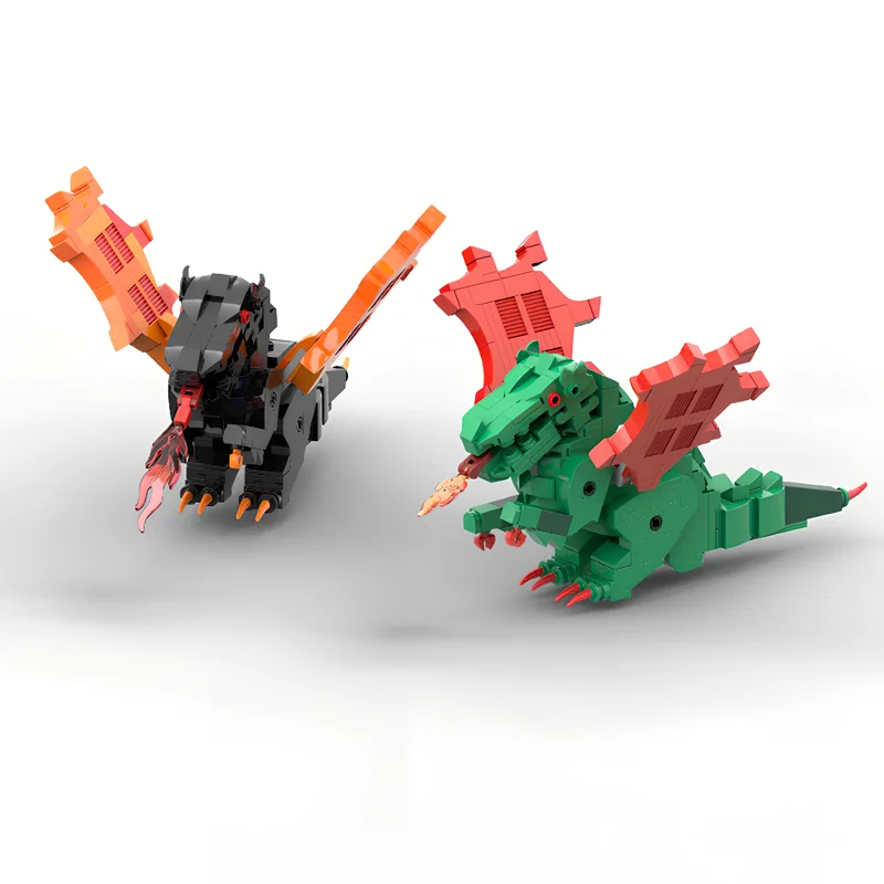 756 قطعة MOC التنين الكلاسيكي قلعة نموذج اللبنات هدية الكريسماس العمارة تجميع لعبة لتقوم بها بنفسك فكرة التعليم الطوب #3