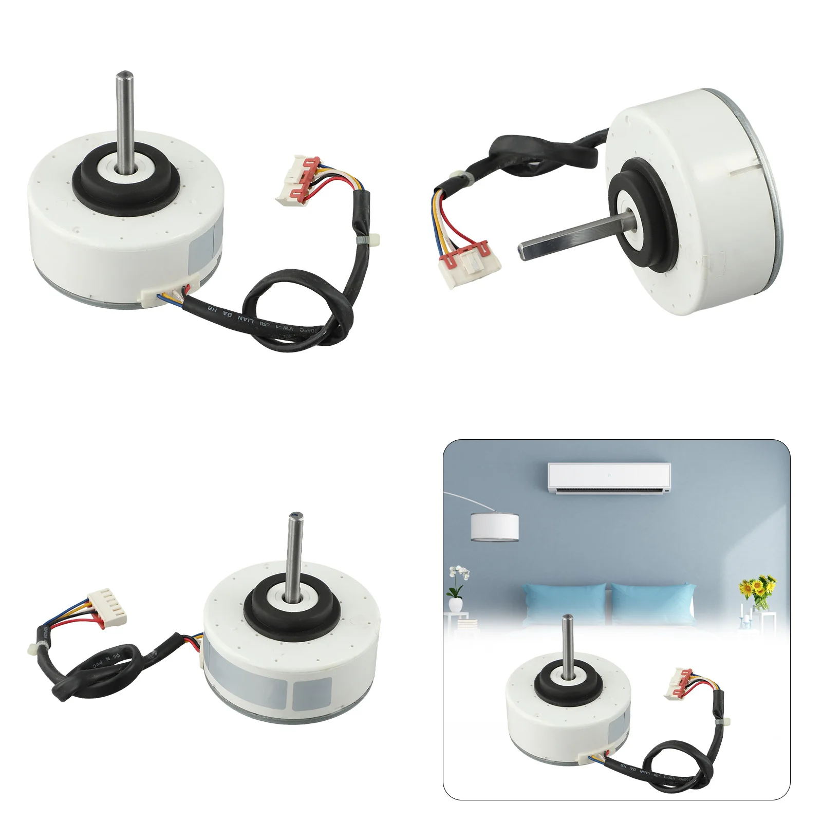 Motor de aire acondicionado inversor 20W WZDK20-38G(ZKFP-20-8-6) Motor de CC sin escobillas DC280V 1300r/min Motor de ventilador de aire acondicionado