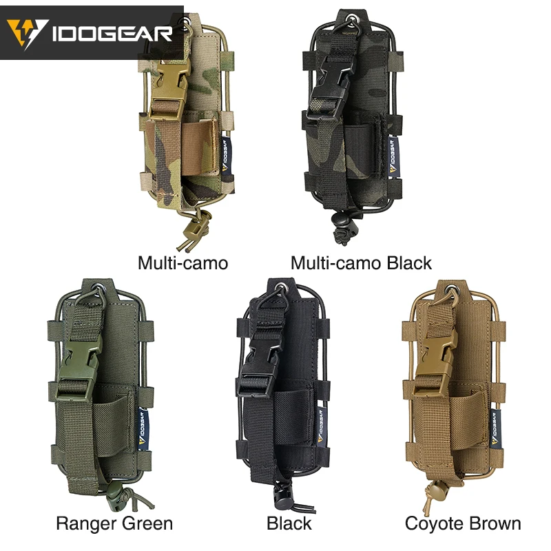 IDOGEAR bolsa táctica para Radio Gridlok BAOFENG/POFUNG UV5R UV82 Talkie Walkie MOLLE bolsa para Radio 35110