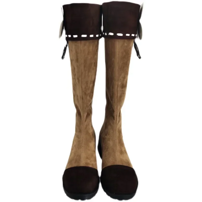 أحذية Genshinimpact Klee التأثيرية لعبة الرسوم المتحركة الهزلية أحذية طويلة Klee أزياء تنكرية أحذية الدعامة لحفلات الهالوين