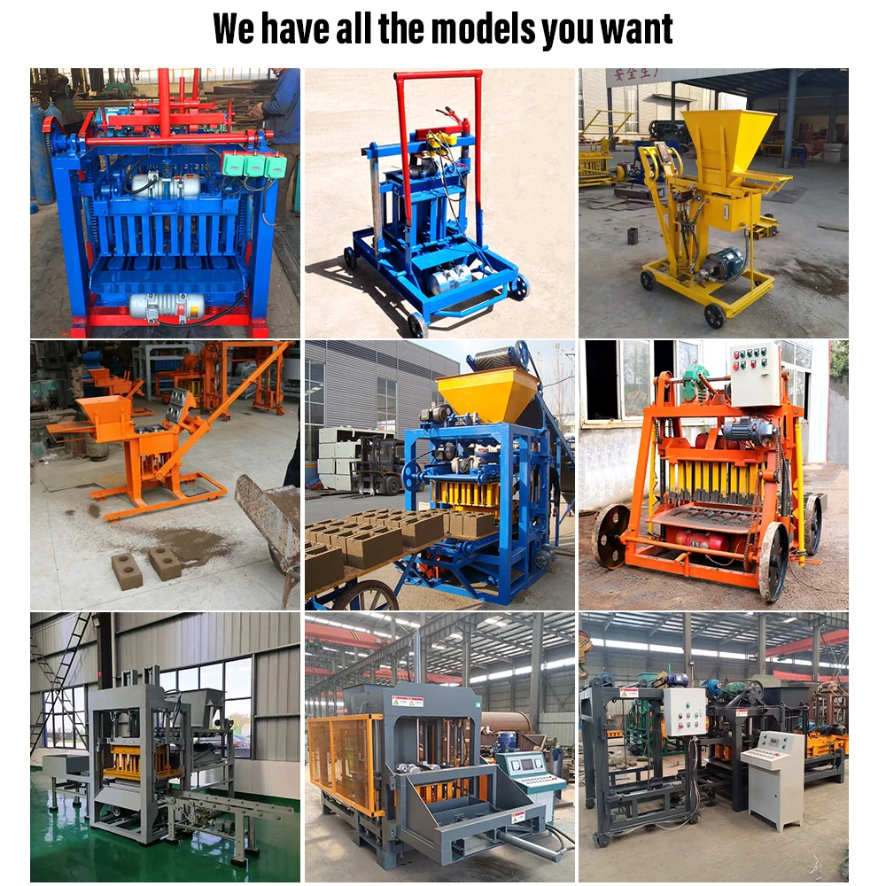 Diesel Engine Driven Fully Automatic Block Forming Machine High Efficiency For Making Solid And Hollow Building Bricks