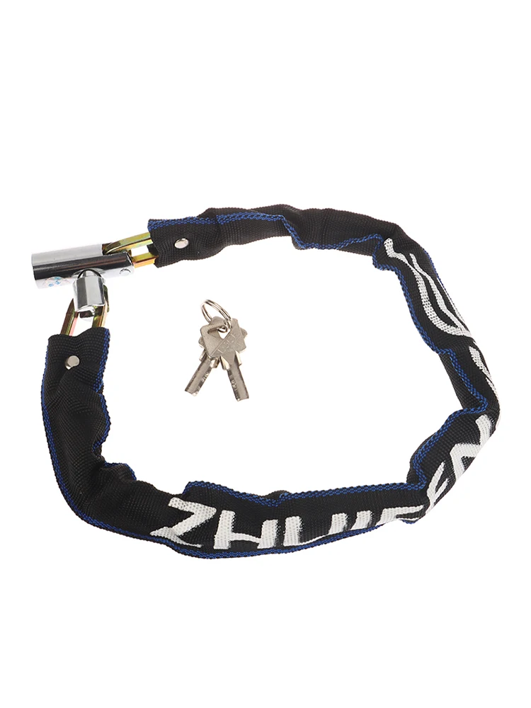 AliExpress NONE Bike Chain Lock Bicycle Heavy Duty Safety Lock 60CM Metal Anti-theft Mountain Bike Road Motorcycle Scooter Padlock With Key