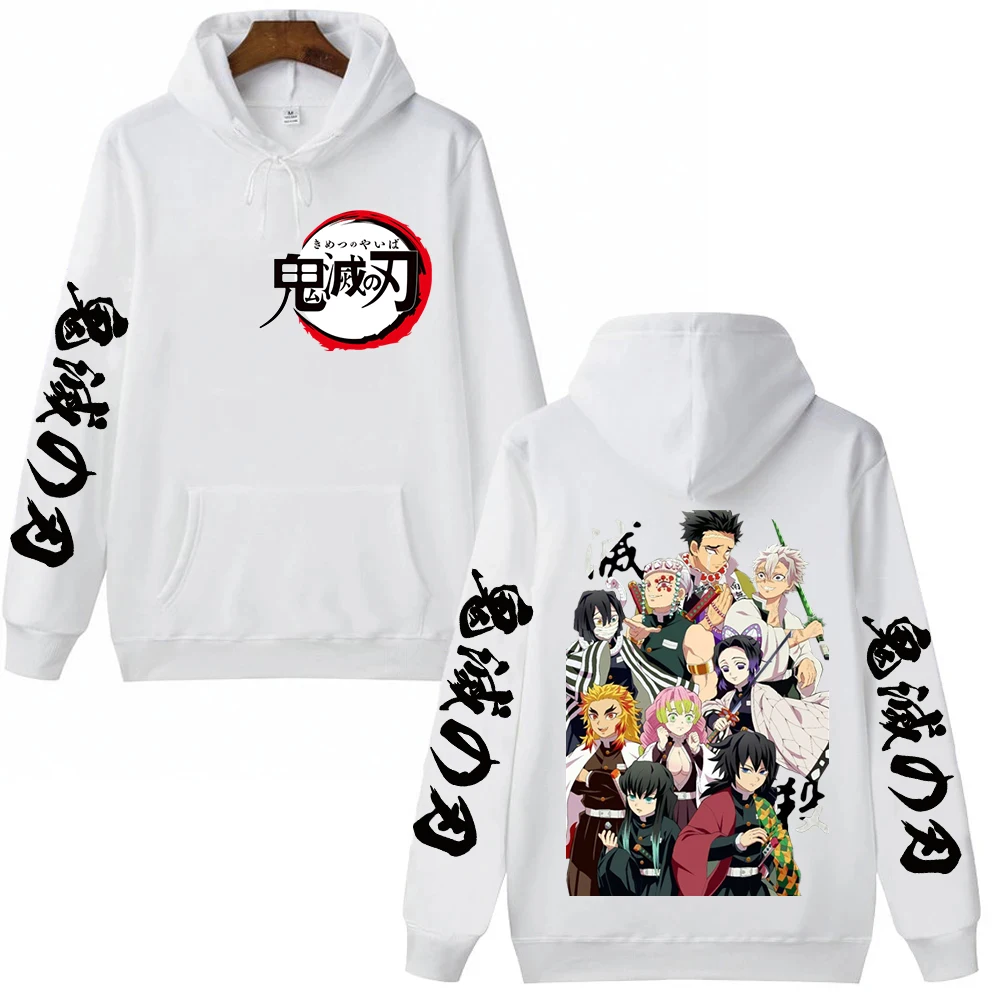 Hot Anime Demon Slayer Nezuko Tanjirou Print Hoodies Men Women Harajuku Sweatshirt Winter Long Sleeve Pullover Manga Hoodie