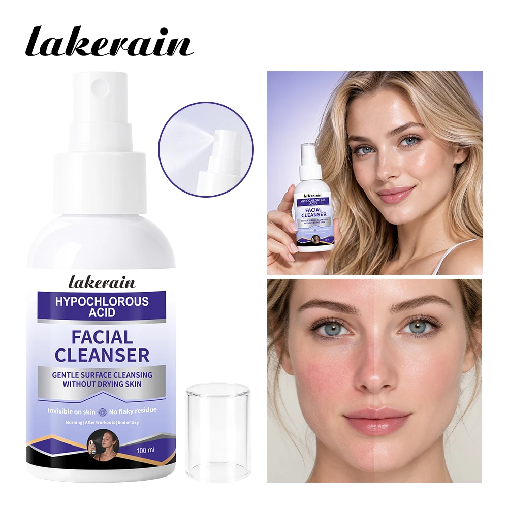 Facial Cleansing Spray Improve Rough Skin Condition Reduce Redness Quick Gentle Cleaning Safety Formula Hypochlorous Acid Spray